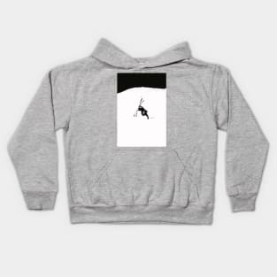 Skier doing a backflip. Kids Hoodie